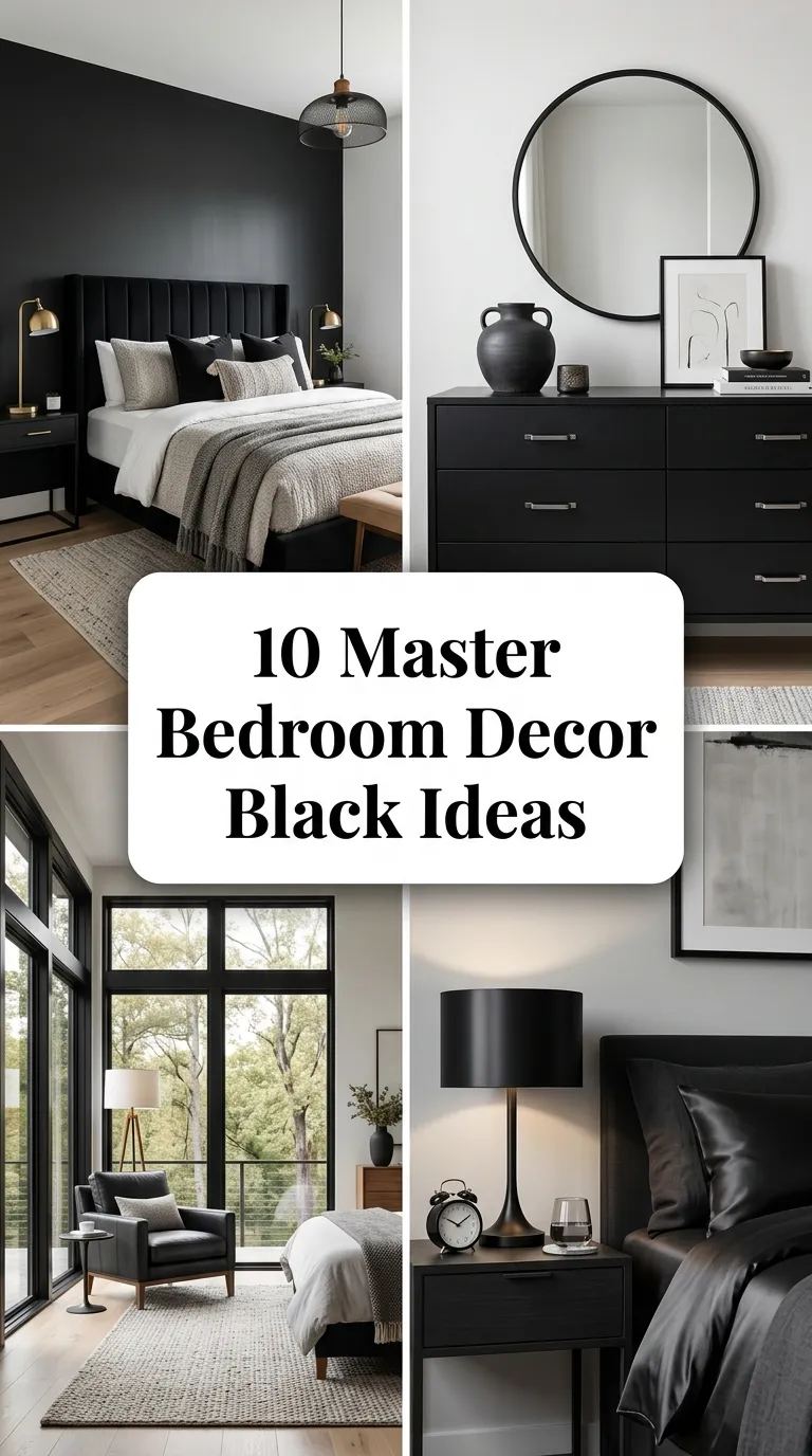 10 Master Bedroom Decor Black Ideas