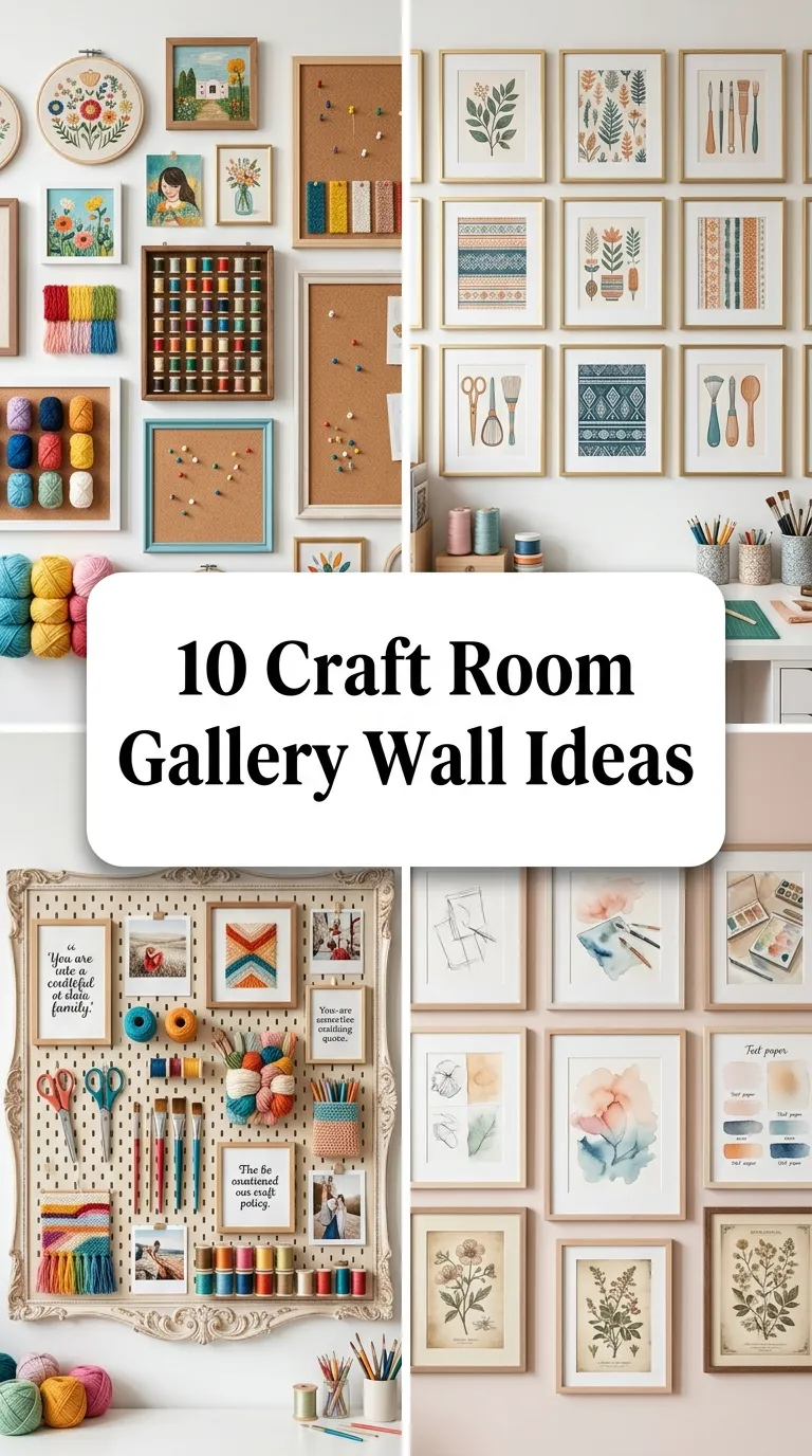 10 Craft Room Gallery Wall Ideas