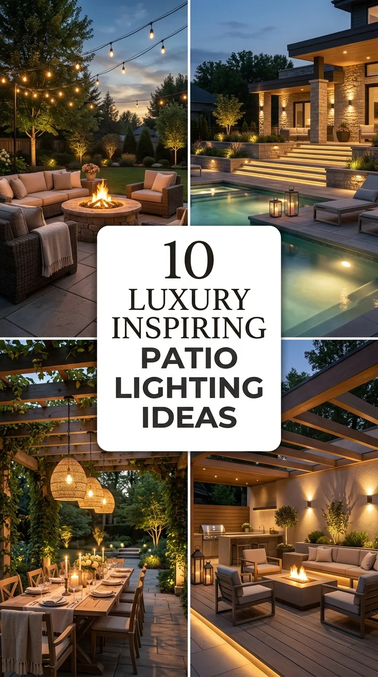 10 Luxury Inspiring Patio Lighting Ideas