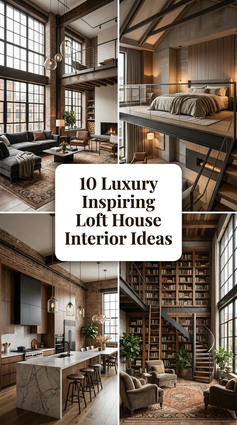 10 Luxury Inspiring Loft House Interior Ideas