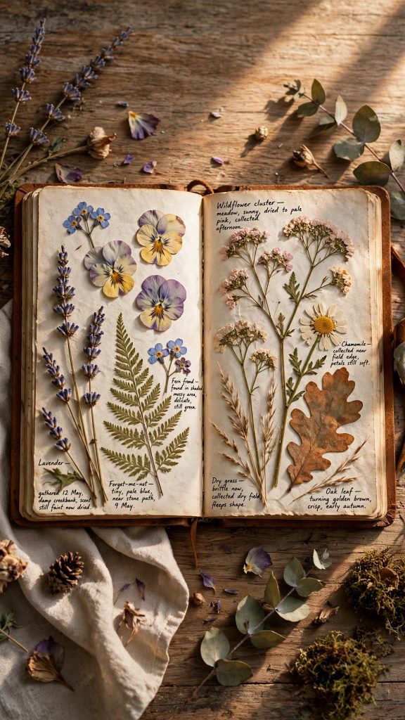 Idea 9: A Pressed-Flower Nature Diary