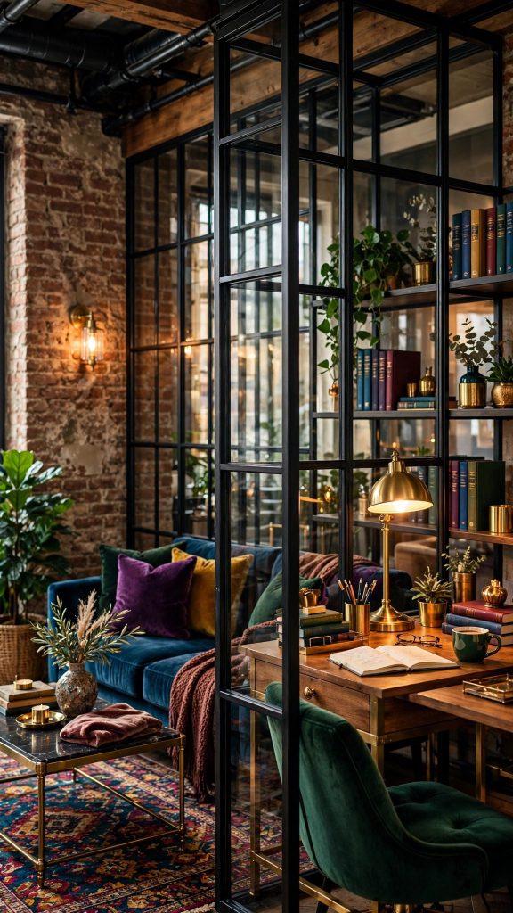 Idea 3: Steel-and-Glass Room Partitions