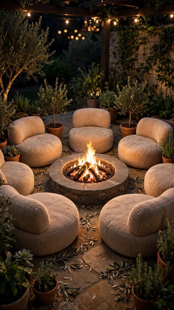 Idea 8: A Fire-Pit Glow Zone for Primal Luxury