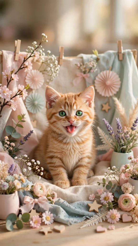 Idea 9: Mini Photo-Set Props for Blep Portraits