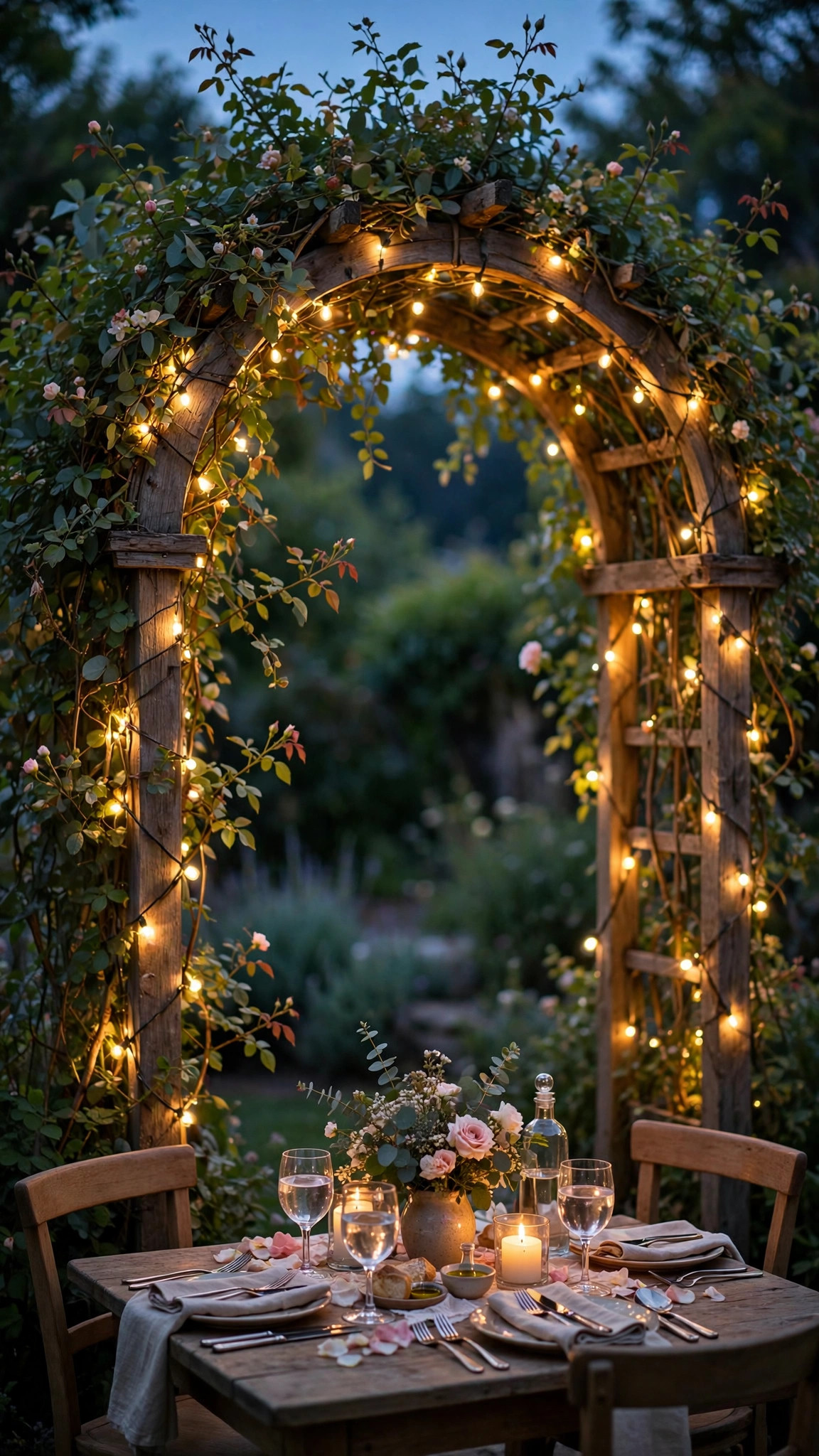 Idea 1: String-Light Garden Arch