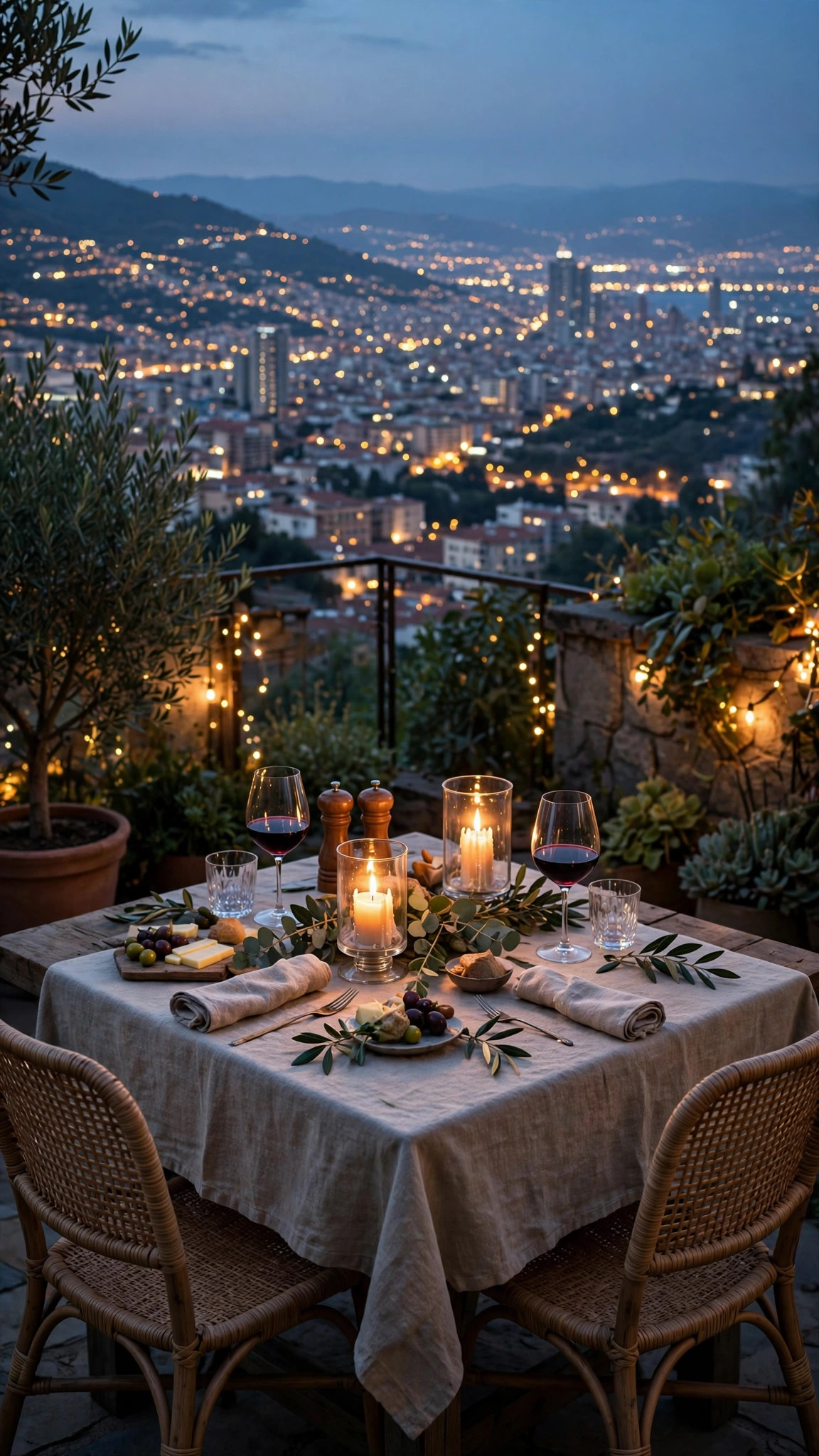 Idea 3: Candlelit Patio Dinner